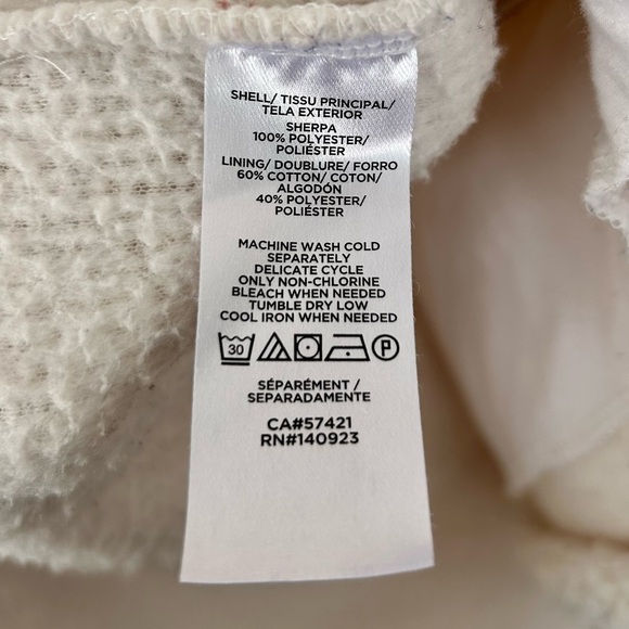 XS Lou & Grey Cream Sherpa with Mauve Details - Picture 4 of 5